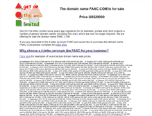 Tablet Screenshot of fanc.com